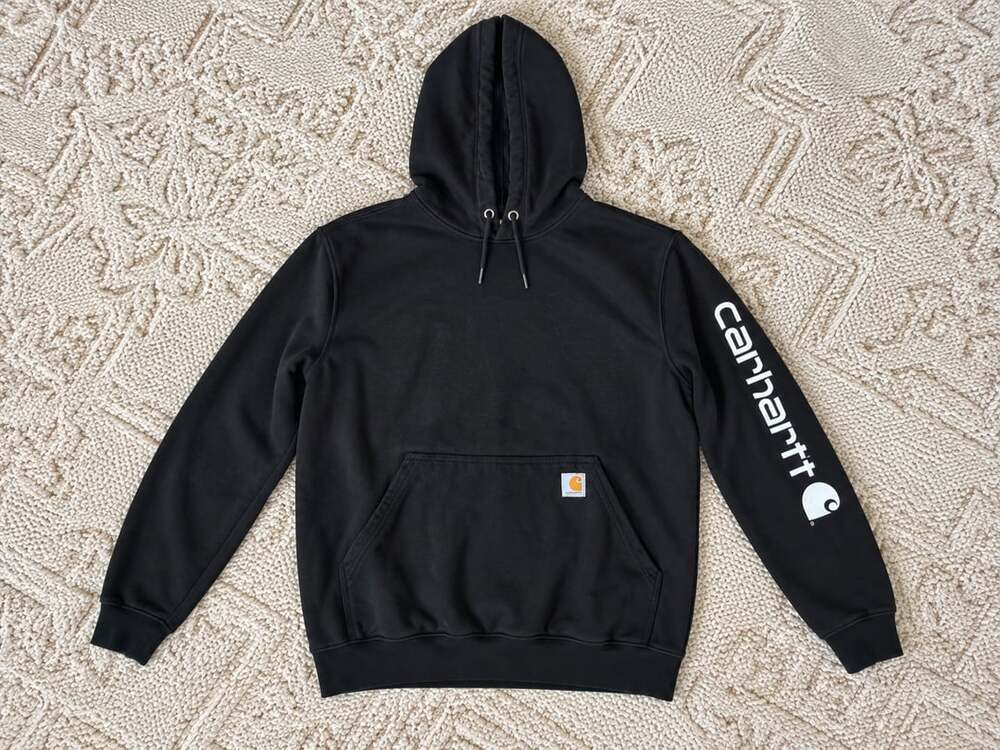 Carhartt Midweight Sleeve Logo Hoodie Black